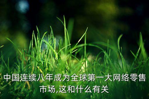 中國連續(xù)八年成為全球第一大網(wǎng)絡(luò)零售市場(chǎng),這和什么有關(guān)