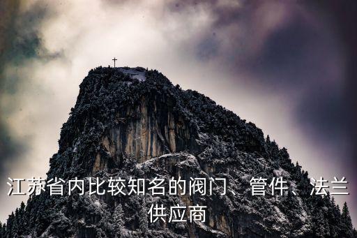 江蘇省內(nèi)比較知名的閥門、管件、法蘭供應(yīng)商