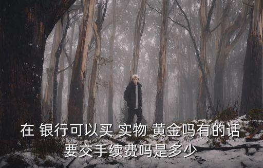 在 銀行可以買(mǎi) 實(shí)物 黃金嗎有的話要交手續(xù)費(fèi)嗎是多少