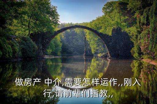 做房產(chǎn) 中介,需要怎樣運作,,剛?cè)胄?請前輩們指教,,
