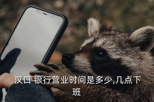  漢口 銀行營業(yè)時間是多少,幾點(diǎn)下班