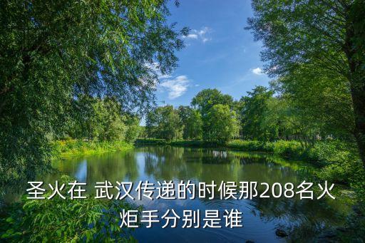 圣火在 武漢傳遞的時(shí)候那208名火炬手分別是誰(shuí)