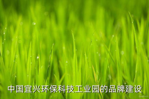中國(guó)宜興環(huán)?？萍脊I(yè)園的品牌建設(shè)