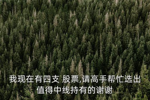我現(xiàn)在有四支 股票,請(qǐng)高手幫忙選出值得中線(xiàn)持有的謝謝