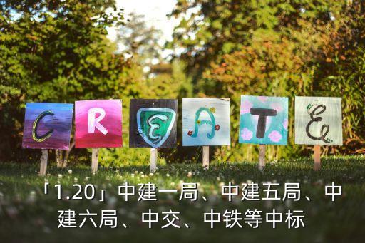 「1.20」中建一局、中建五局、中建六局、中交、中鐵等中標(biāo)